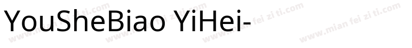 YouSheBiao YiHei字体转换